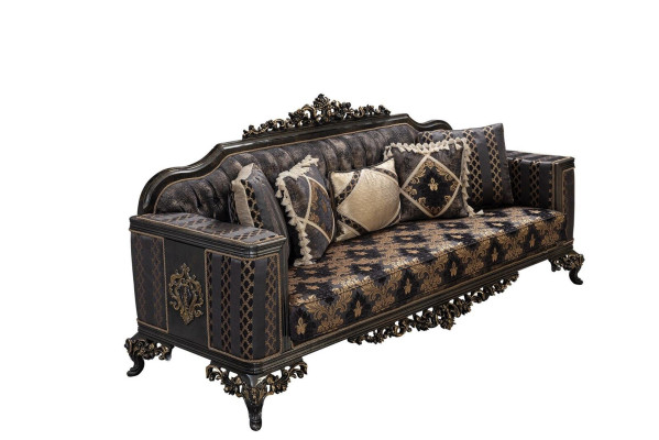 Chesterfield sofá de 3 plazas diseñador de lujo, sofás tapizados de tela nuevos.