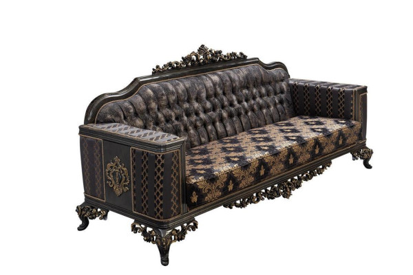 Chesterfield sofá de 3 plazas diseñador de lujo, sofás tapizados de tela nuevos.