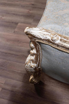 Sillón Sillón de orejas Silla Chesterfield Asiento Acolchado Sofá Salón madera Lujo Nuevo