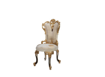 Diseño de lujo Silla de madera maciza con cojines Silla de respaldo para oficina y comedor.