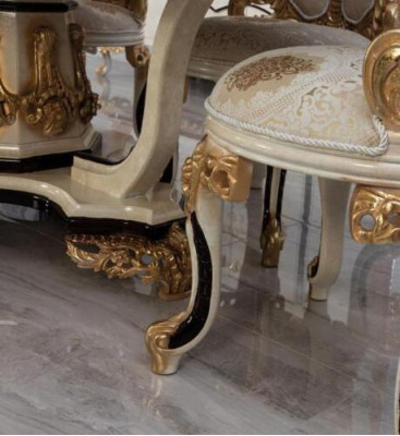 Diseño de lujo Silla de madera maciza con cojines Silla de respaldo para oficina y comedor.