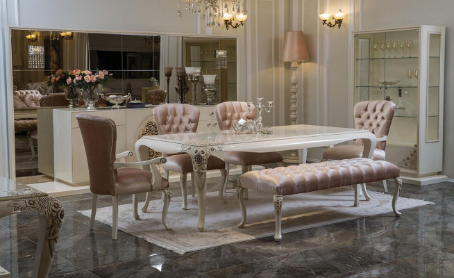 Taburete tapizado Diseño textil Relax Lujo Banco de tela Chesterfield