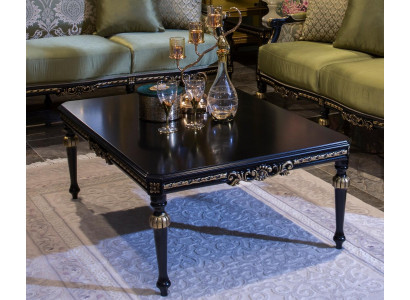 Mesa de centro negra Mesa de centro Sala de estar Mesa de madera Mesa auxiliar Nuevo