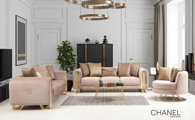 Sillón de diseño de lujo Muebles de estilo clásico Textiles Sala de estar Lounge Nuevo