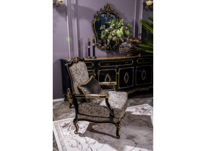 Butaca tapizada Diseñador Textil 1 plaza Muebles Barrocos.