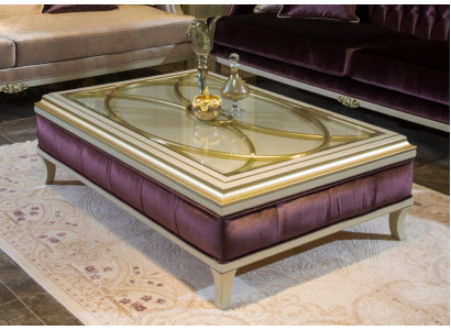 Mesa de centro de madera Mesa de café Mesa auxiliar Diseño de mesa Mesa de vidrio de lujo