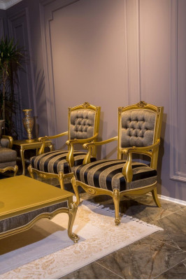 Silla Muebles Sillas Diseño Art déco Textil Sala de estar Silla Diseño Nuevo