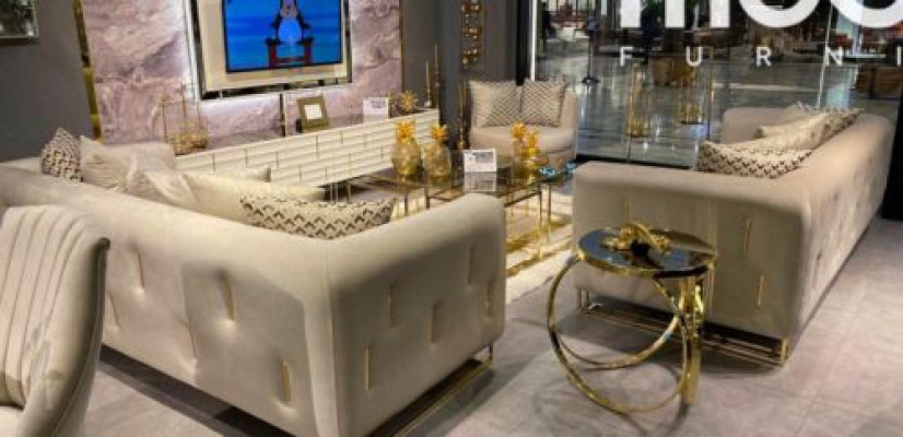 Sillón Asiento Asientos Diseño Sala de estar Tapizado Madera Tapizado Moderno Lujo Beige