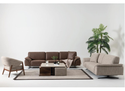 Conjunto de sofá de 3 + 3 + 1 plazas sofá sofá conjunto de diseño de paisaje moderno