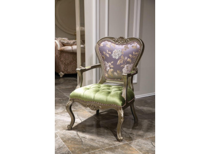 Sillón 1 plaza Verde Sala de estar Elegante Mueble Lujo Chesterfield Nuevo