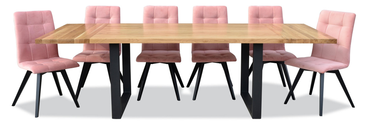Mesa de comedor 6 sillas Juego clásico de comedor de 7 piezas Rectangular Mesa Silla