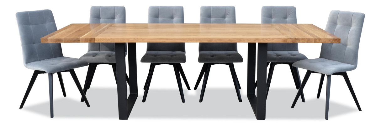 Mesa de comedor 6 sillas Juego clásico de comedor de 7 piezas rectangular Mesa Silla