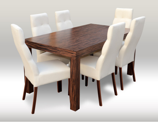 Mesa de comedor de diseñador con 6 sillas Conjunto de comedor Silla Mesas