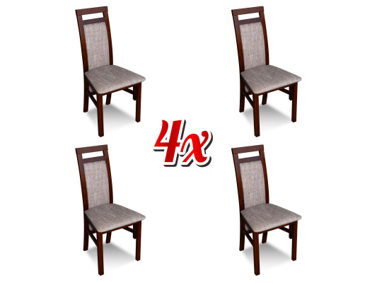 Juego de sillas modernas con cojines para el comedor, 4x sillas, conjunto para la cocina, nuevo.