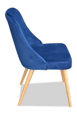 Sillas de comedor de tela, asiento acolchado de silla de madera verde, moderno y nuevo.