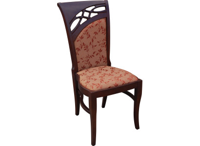Silla tapizada de diseño de lujo, sillas asiento de madera respaldo oficina comedor.