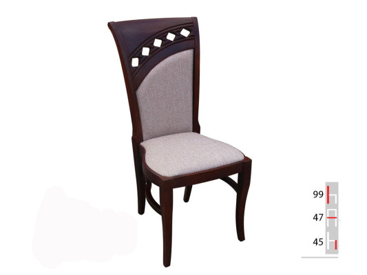 MADERA MACIZA MADERA TELA SILLA DISEÑO MODERNO SILLA DE COMEDOR DECORATIVA DE COCINA