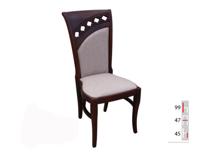 MADERA MACIZA MADERA TELA SILLA DISEÑO MODERNO SILLA DE COMEDOR DECORATIVA DE COCINA