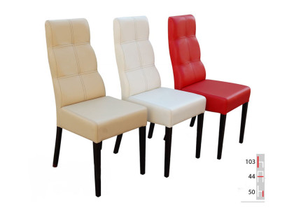 MADERA MACIZA SILLA DE MADERA MODERNA DE DISEÑADOR DE CUERO DECORATIVA DE COCINA COMEDOR