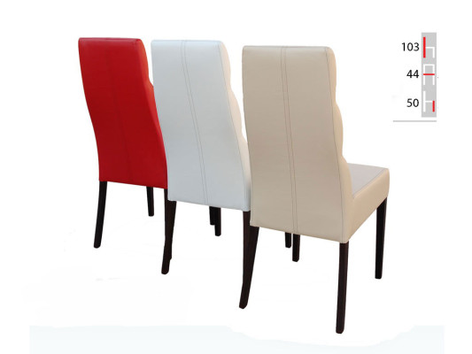 MADERA MACIZA SILLA DE MADERA MODERNA DE DISEÑADOR DE CUERO DECORATIVA DE COCINA COMEDOR