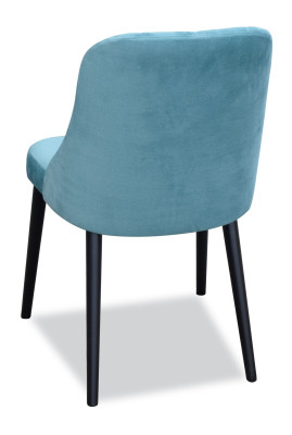 Silla de comedor de diseñador de estilo de lujo de madera, silla tapizada clásica nueva
