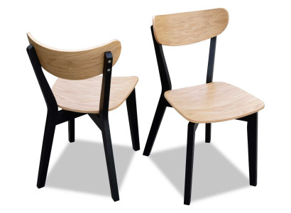 Silla marrón de lujo para comedor de madera moderna, diseño de muebles elegante y nuevo.