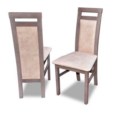 Silla sin apoyabrazos Sillón Tapizado de madera Textil Madera Silla Nueva