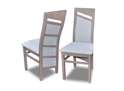 Silla de comedor de madera maciza Silla de diseñador de tela Sillas de comedor Sillas de comedor K61!