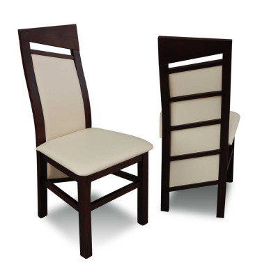 Silla marrón tapizada silla moderna muebles de asiento de comedor tapizados tela nueva