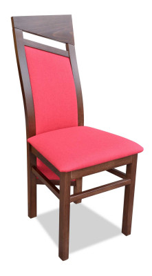Silla marrón tapizada silla moderna muebles de asiento de comedor tapizados tela nueva