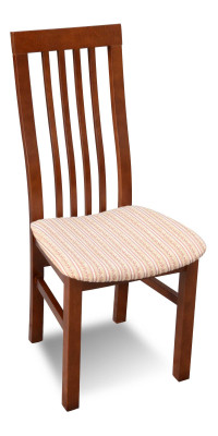 Silla marrón diseño sala de estar comedor madera sillas tapiz muebles nuevos