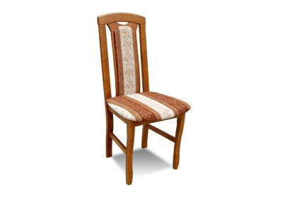 Silla sin reposabrazos Silla de comedor de madera Tela Silla de comedor Diseño de asientos