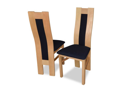 Silla clásica diseñada en marrón, silla de madera para comedor, muebles de lujo.