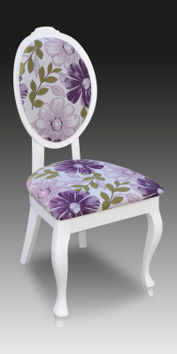 Diseñador de lujo Silla clásica de comedor Sillas Asiento Respaldo Madera maciza