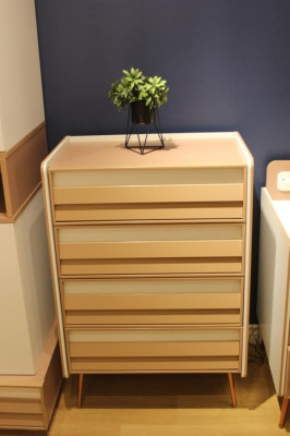 Cómoda moderna con 2 cajones Muebles Diseñador Habitación Infantil Nuevo