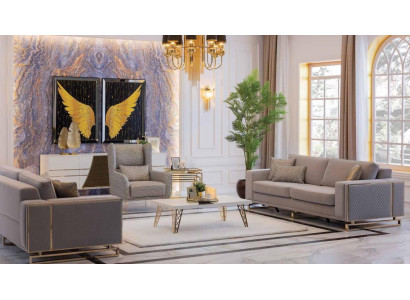 Conjunto de Sofás Moderno 3+2+1 Asientos Muebles Sofás Diseño de Lujo