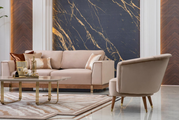 Conjunto de sofás de lujo 3+2+1 asientos sillón sofá tapizado muebles diseño de 3 piezas.
