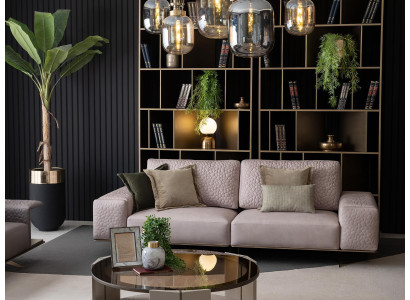 Sofá de tres plazas rosa Sofás de sala de estar Sofá 256cm Sofá grande xxl de tela