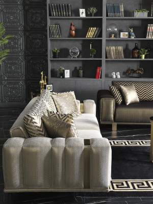 Muebles de lujo Sofá de 2 plazas Sofá de diseño para la sala de estar Sofá de dos plazas