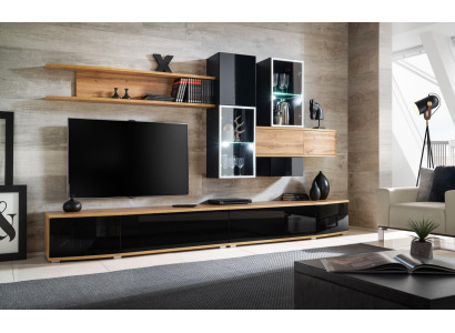 Mueble de salón diseño moderno de diseñador, muebles de lujo de pared, estantes nuevos