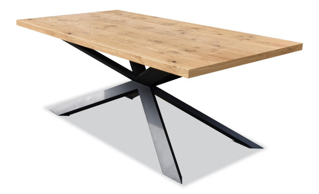 Mesa de comedor Diseño de mesa Madera Acero inoxidable Comedor moderno Sala de estar