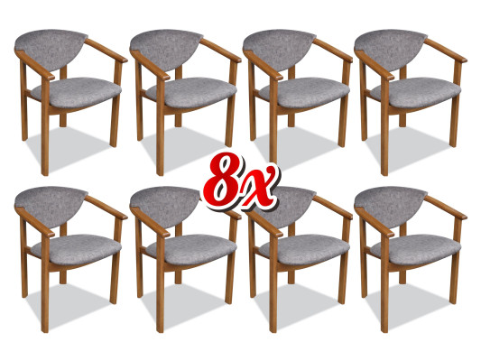 Set de cojines para asientos de salón, diseño de sillas de comedor, grupo de sala de 8 sillas