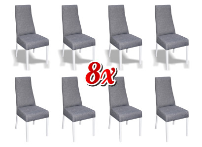 Comedor 8 sillas Silla Conjunto Sillón Cocina Diseño Nuevo Tapizado Cuero Textil Muebles