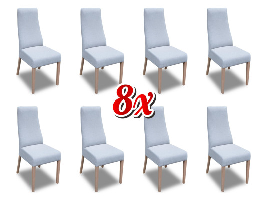 Comedor 8 sillas Silla Conjunto Sillón Cocina Diseño Nuevo Tapizado Cuero Textil Muebles