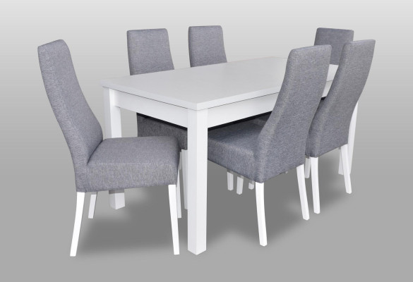 Conjunto completo de mesa de comedor 6 sillas comedor conjunto de mesa de madera mesas 7 piezas nuevo.