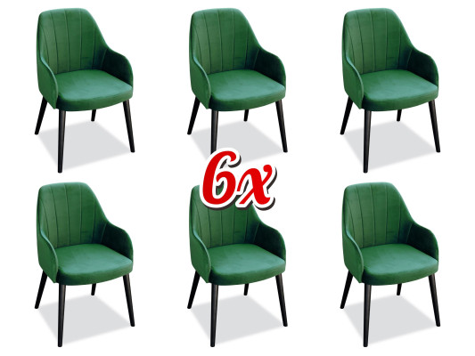 Comedor silla sillas asiento macizo moderno madera sillón set 6x lujo restaurante