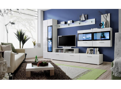 Conjunto de lujo para pared de salón TV Soporte Vitrina de madera Armario de pared Nuevo