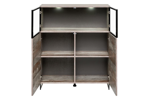 Vitrina de diseño moderno para sala de estar estilo contemporáneo, mueble de madera nuevo.