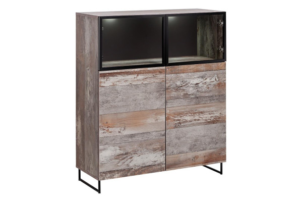 Vitrina de diseño moderno para sala de estar estilo contemporáneo, mueble de madera nuevo.