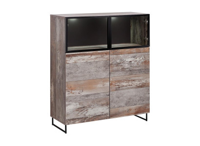 Vitrina de diseño moderno para sala de estar estilo contemporáneo, mueble de madera nuevo.
